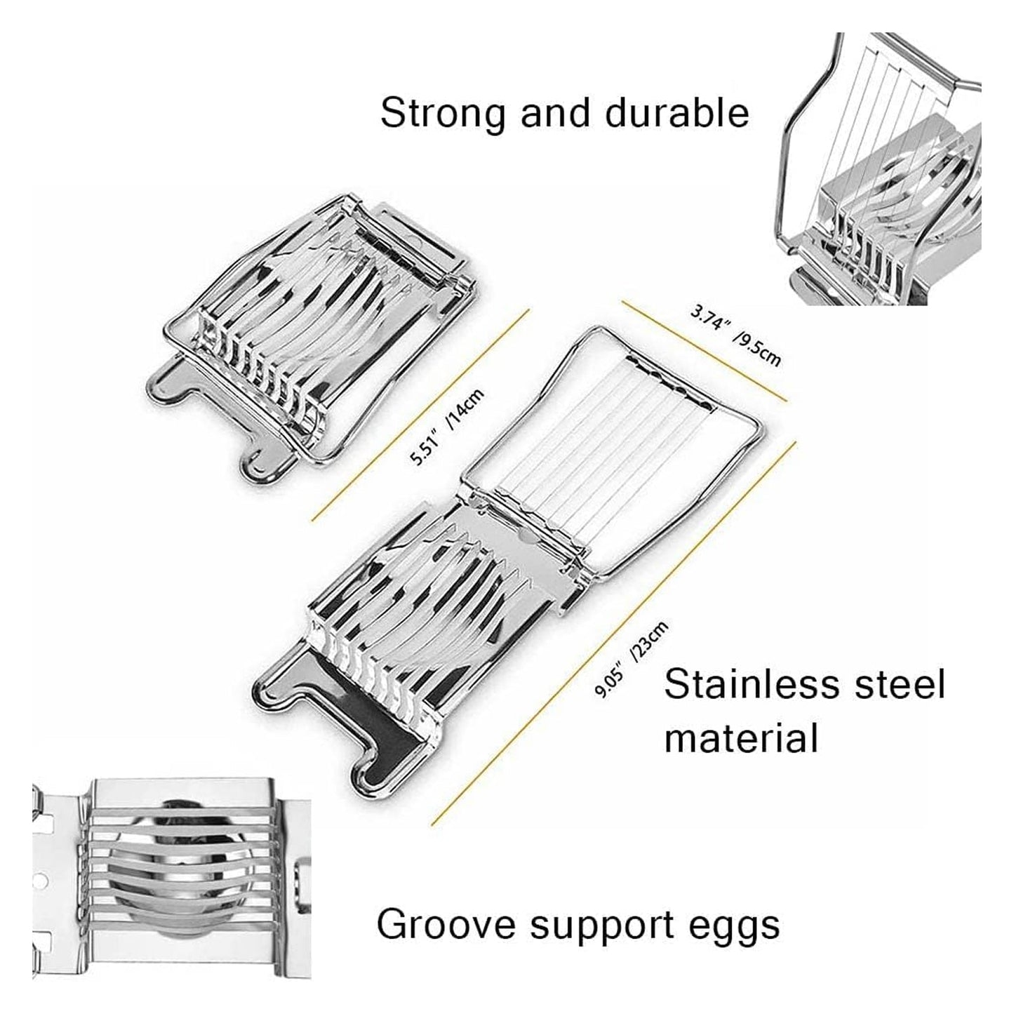 Egg slicer size guide