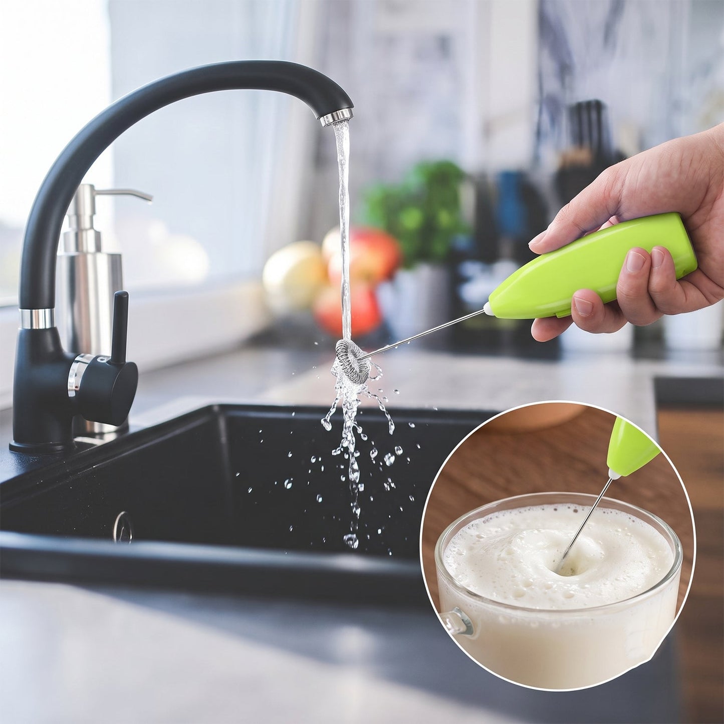 Mini frother kitchen tool