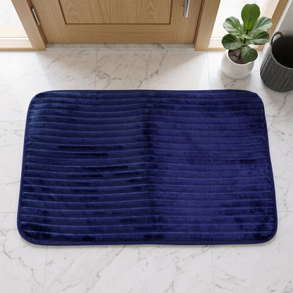 Soft absorbent carpet mat for shower and washbasin areas