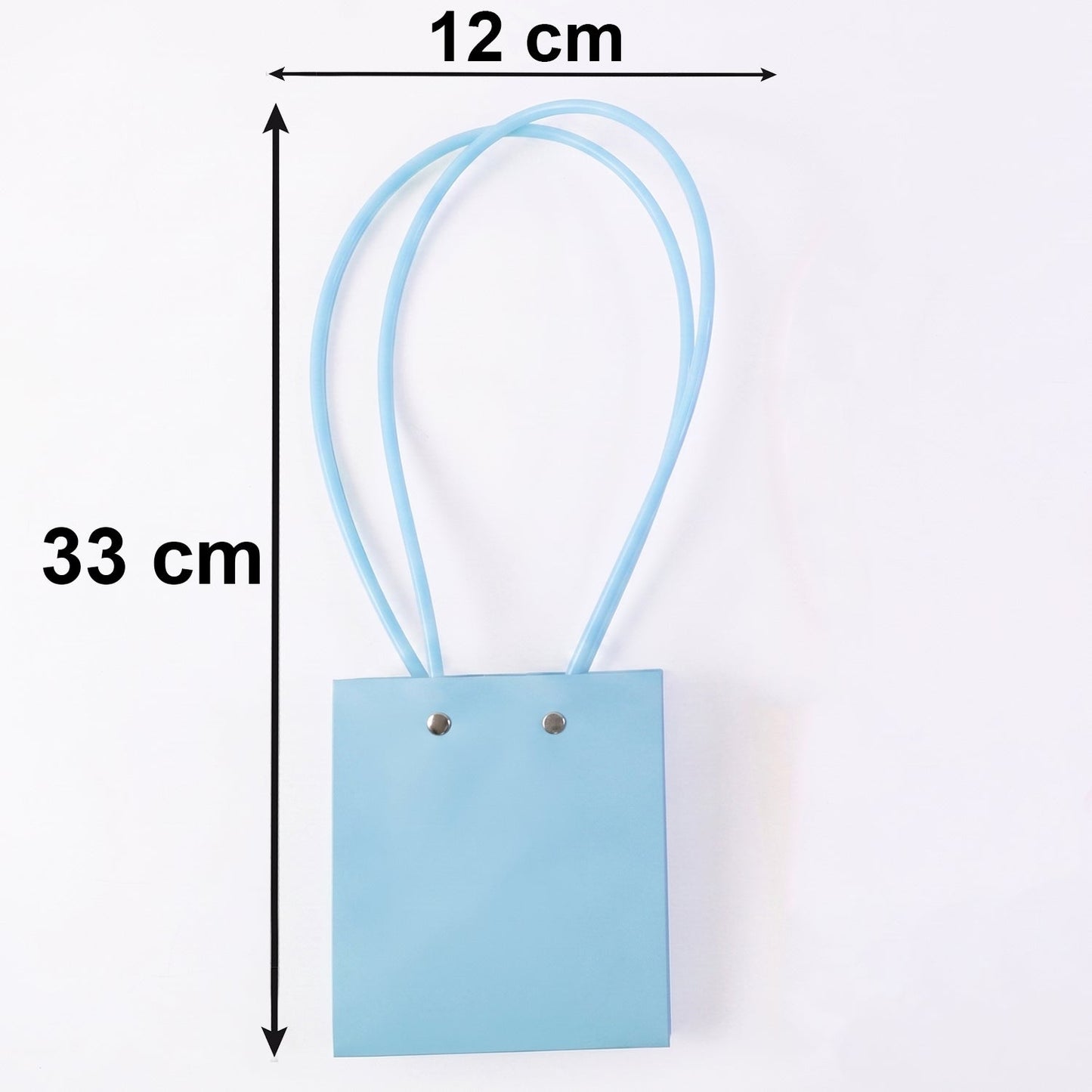 Flower bag size guide for various bouquet sizes