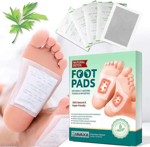 🌿 Natural Detox Foot Pads – Herbal Foot Patch for Body Cleansing😌 & Better Sleep😴.  BUY 1 GET 1 FREE (10+10 = 20 Pads)