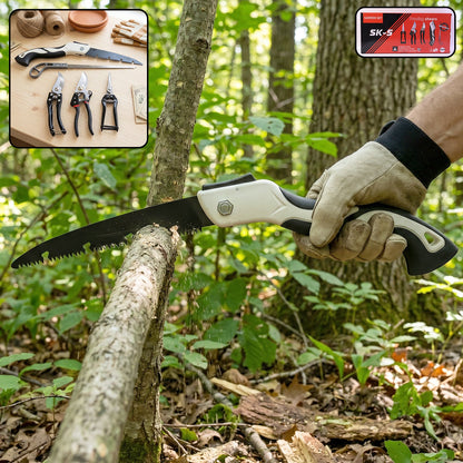 Complete gardening set with sharp blades and sturdy handles
