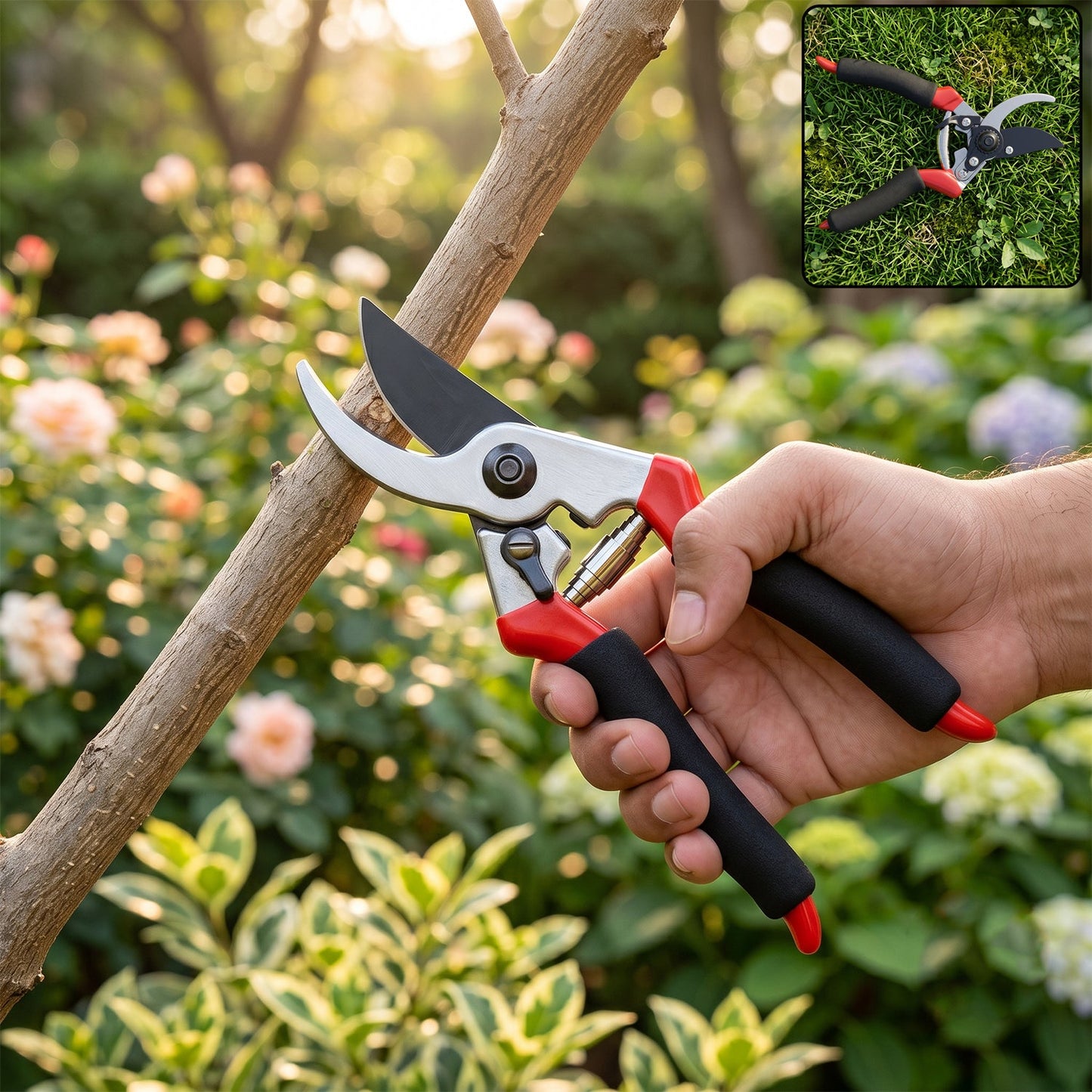 Flower Cutter Stainless Steel 21 Cm Sharp Garden Shear