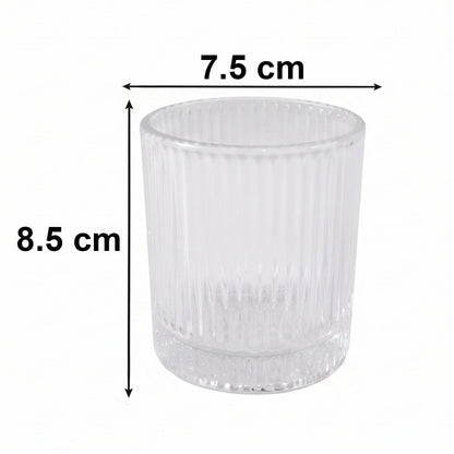Premium transparent crystal glass tumbler for daily use