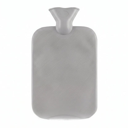 Small hot water bottle on white background