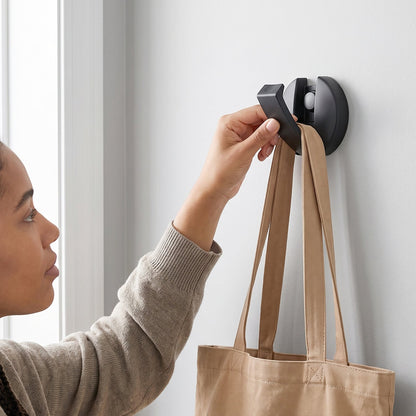 Heavy duty foldable hook for space saving hanging