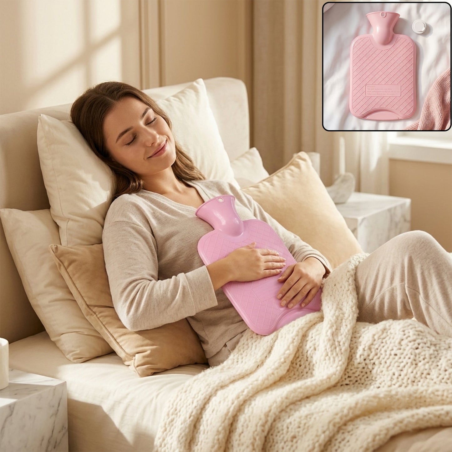 Hot water bag pain relief