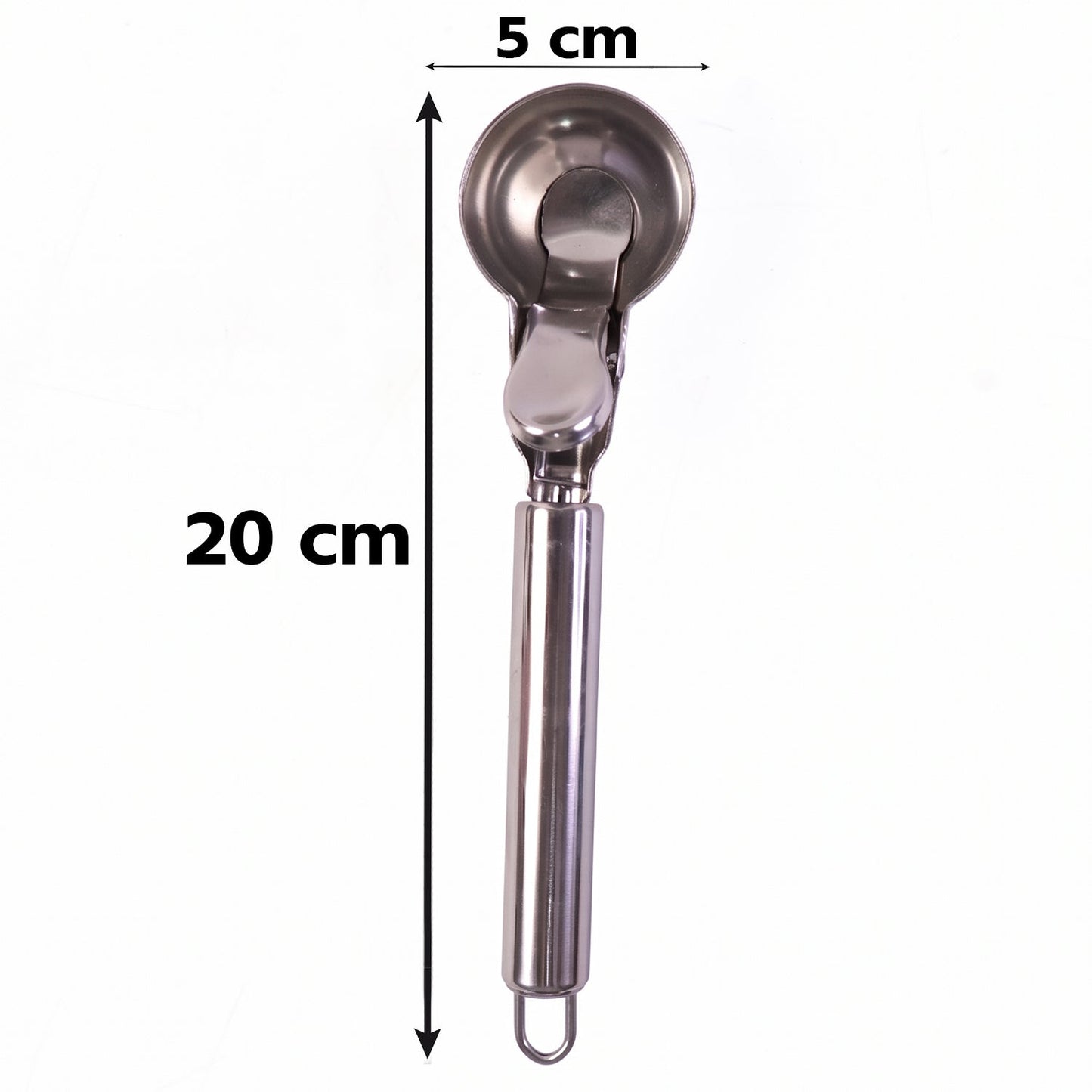 Rust resistant steel scoop for ice cream, cookies and mashed potato