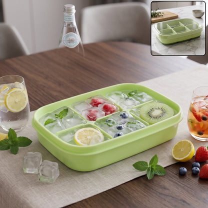 Mini Plastic 6 Cavity Fridge Storage Tray Ice Cube