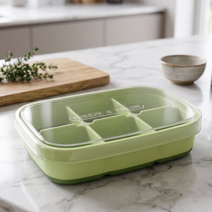 Mini Plastic 6 Cavity Fridge Storage Tray Ice Cube