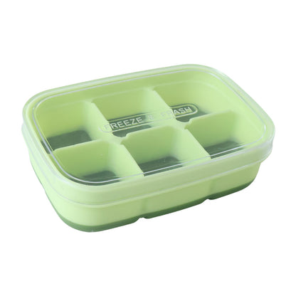 Mini Plastic 6 Cavity Fridge Storage Tray Ice Cube