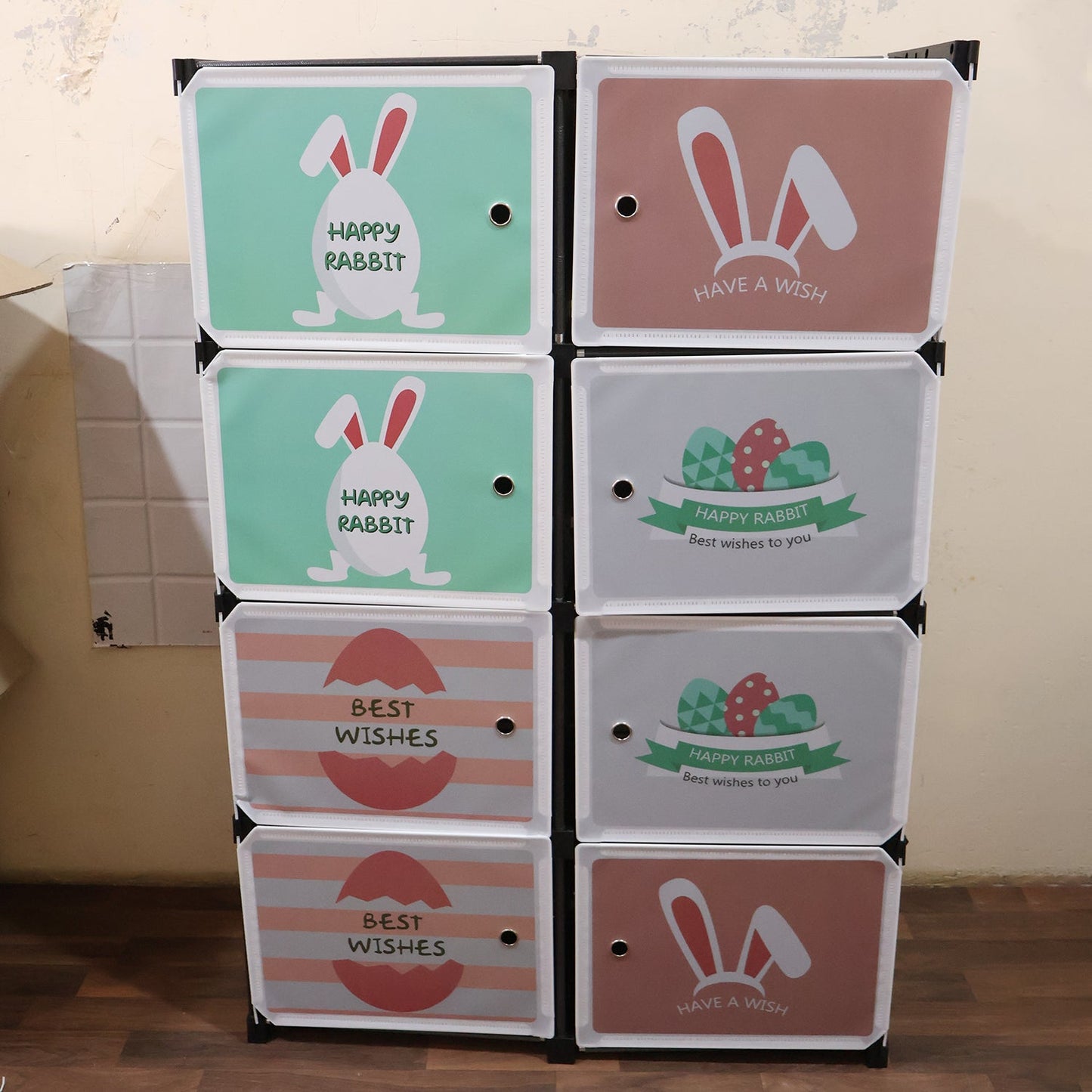 Storage cabinet assembly parts