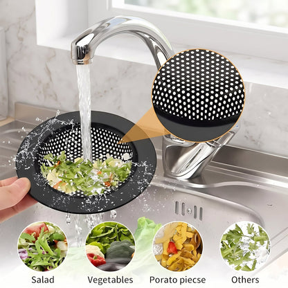 Kitchen sink drain filter with fine mesh to stop clogs