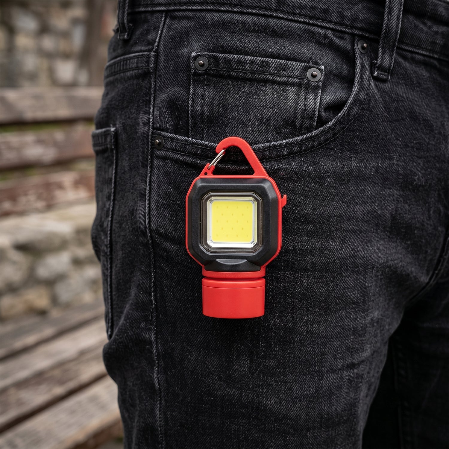Keychain flashlight size details