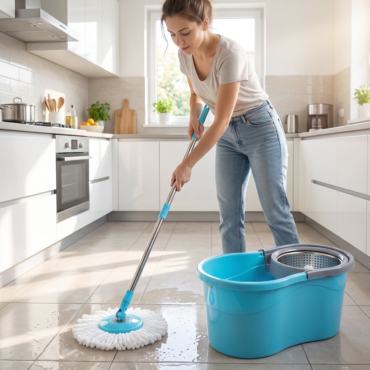 Buy 360° Rotating Turbo Spin Mop – Effortless Floor Cleaning with Long Handle Online India | Best 360° Rotating Turbo Spin Mop – Effortless Floor Cleaning with Long Handle | Original