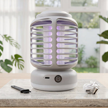 USB charging port detail on the electric mosquito killer lamp