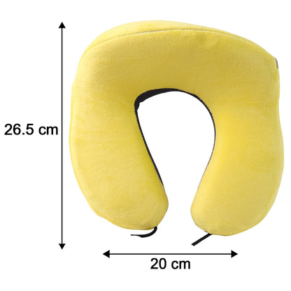 Cosy plush neck pillow for long trips and office naps