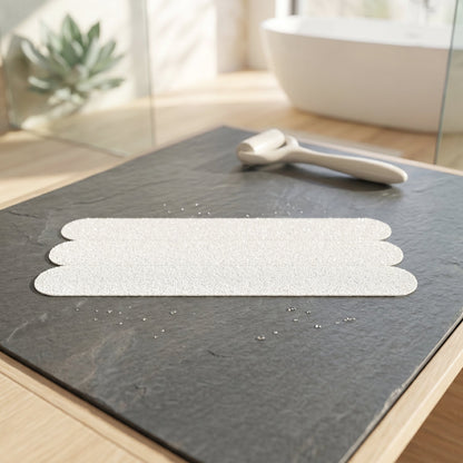 Anti-slip shower floor stickers providing secure footing in wet conditions