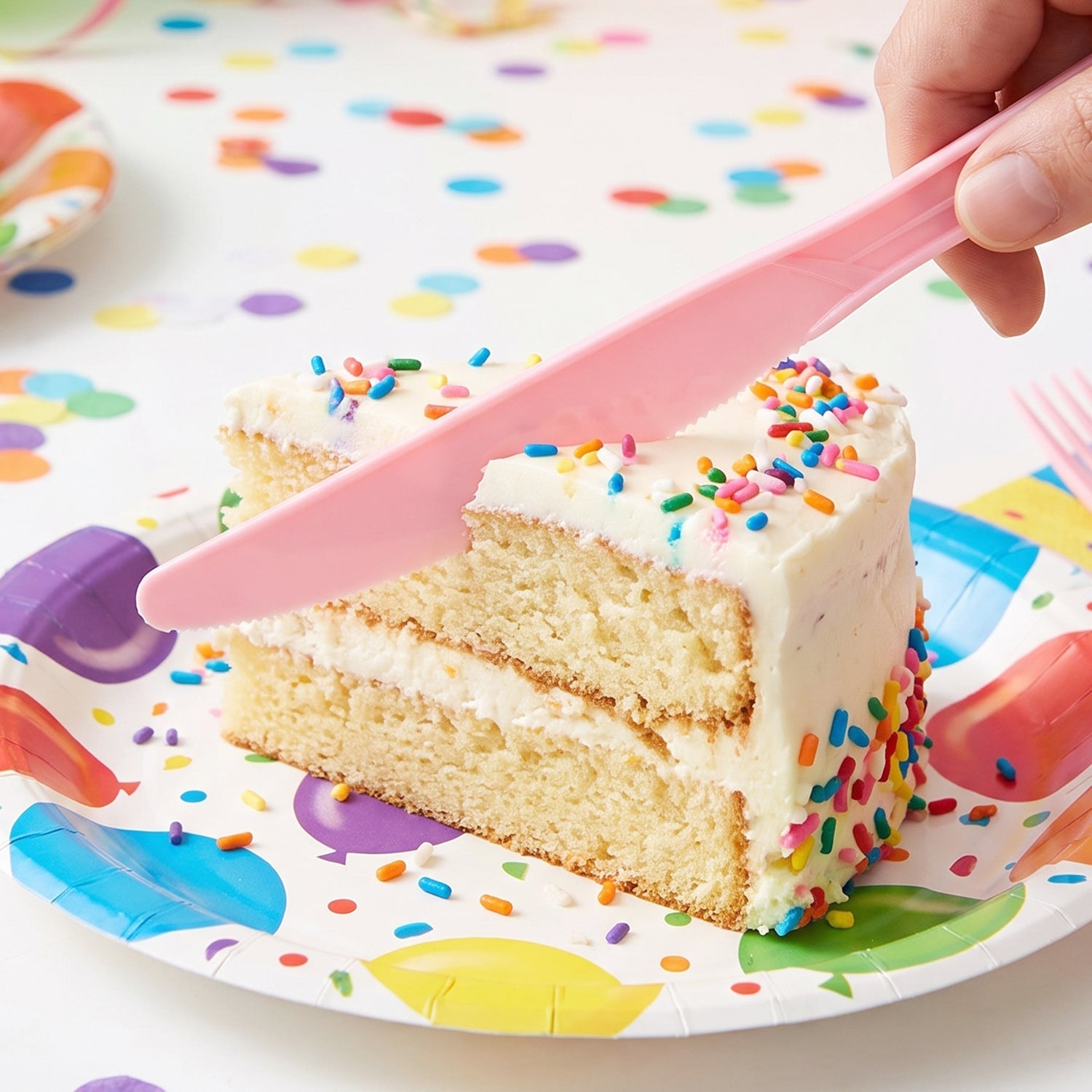 Plastic knives party set