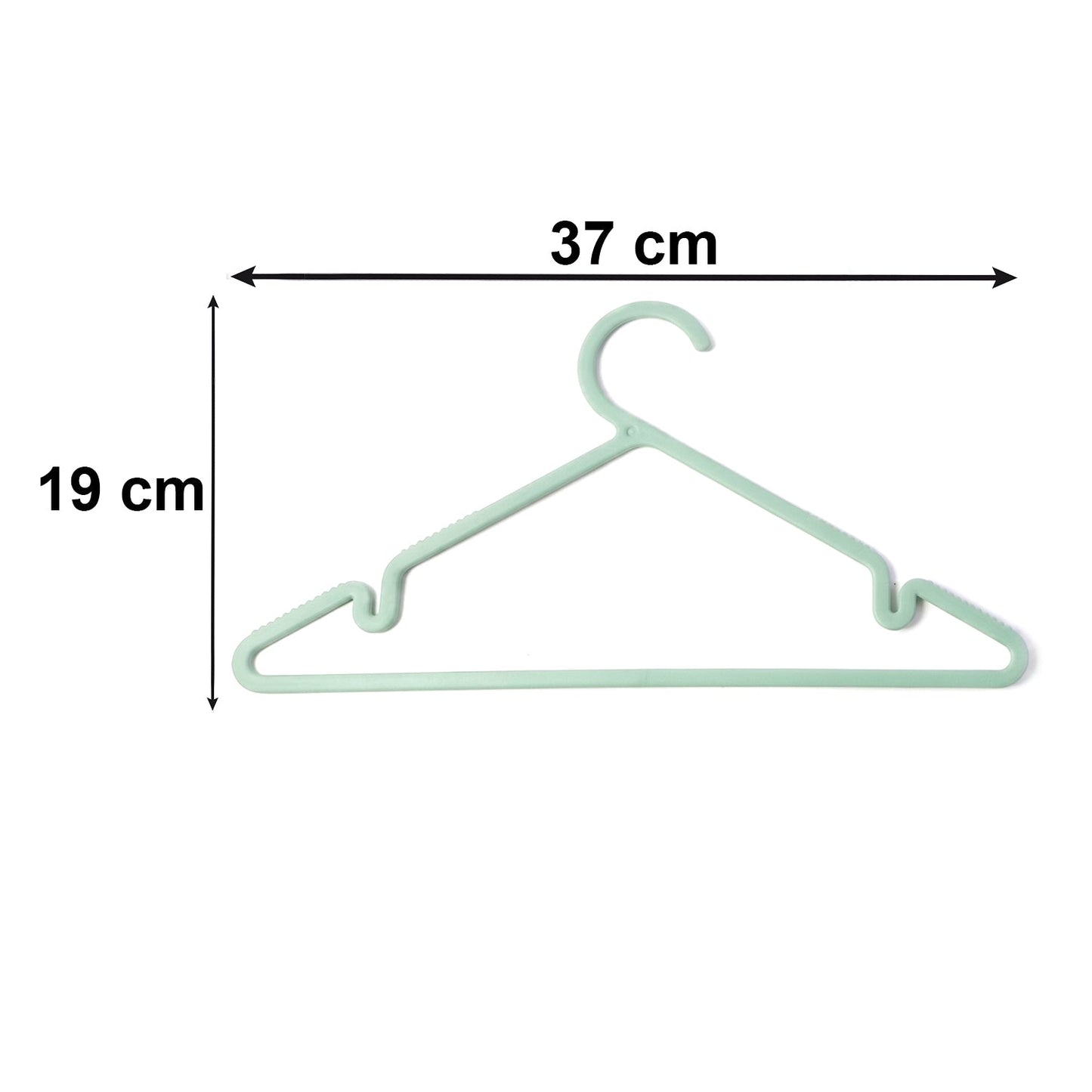 Hanger set for closet storage, supporting heavy clothes
