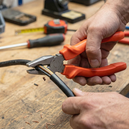 Pliers wire cutting use