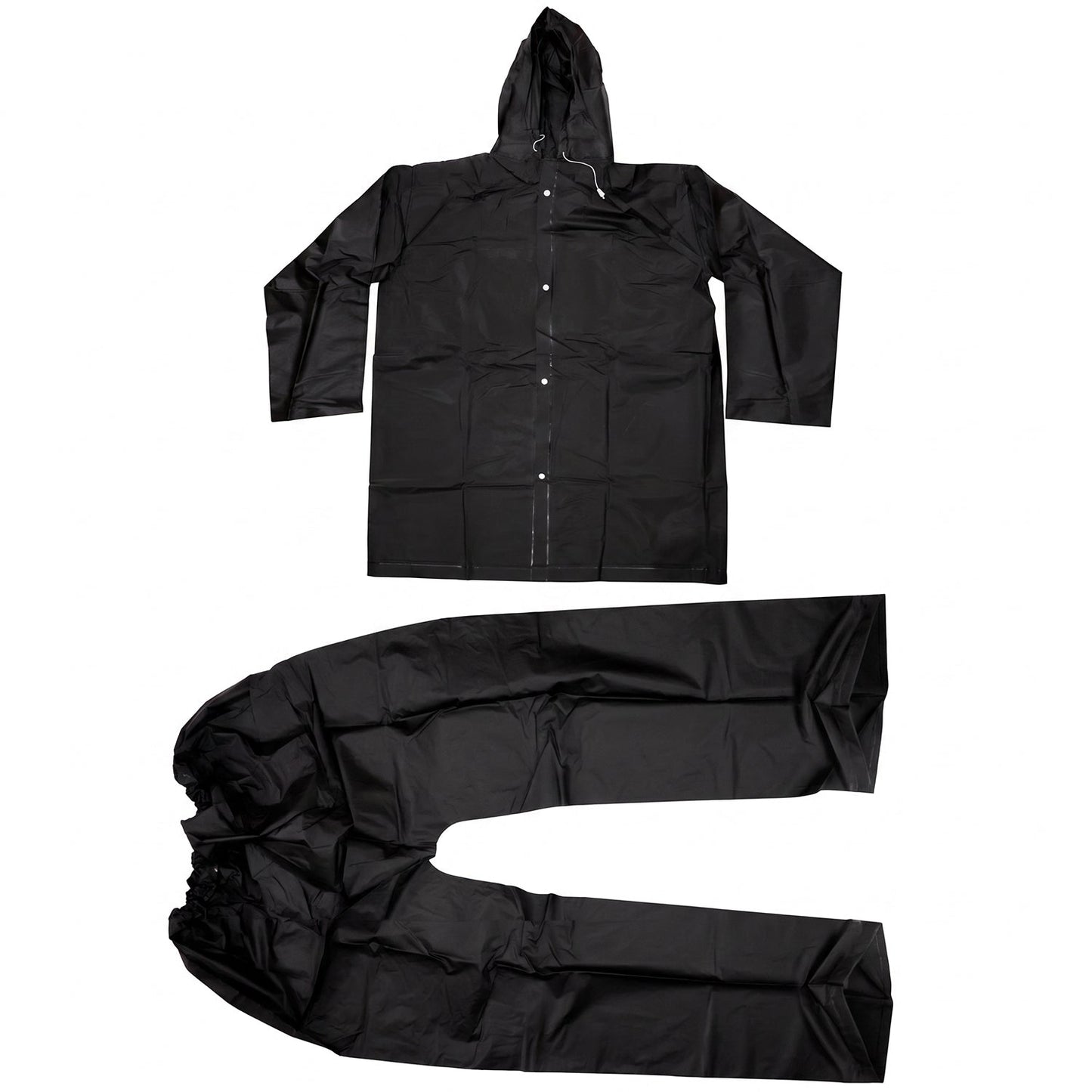 Waterproof EVA rainwear with button closure ideal for cycling and commuting.