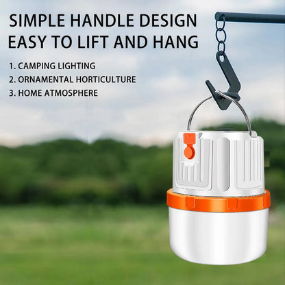 Bright LED lantern with solar and USB charging for blackouts