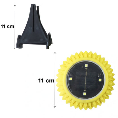 Garden Solar Light 4 Pc Sunflower Waterproof LED