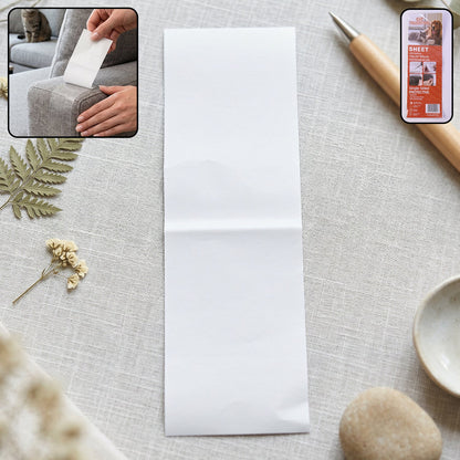 Cat scratch tape white bg