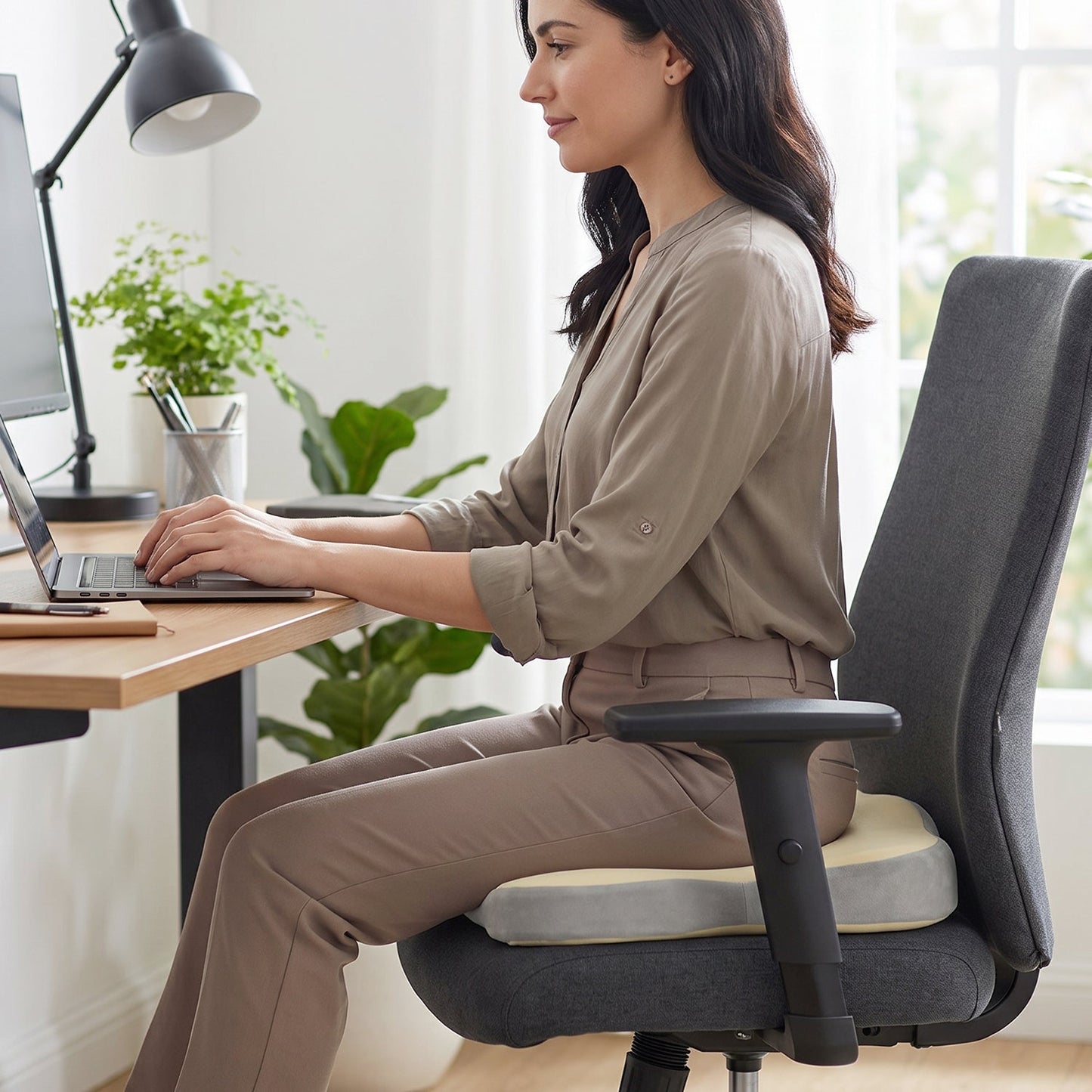 Ergonomic cushion posture support