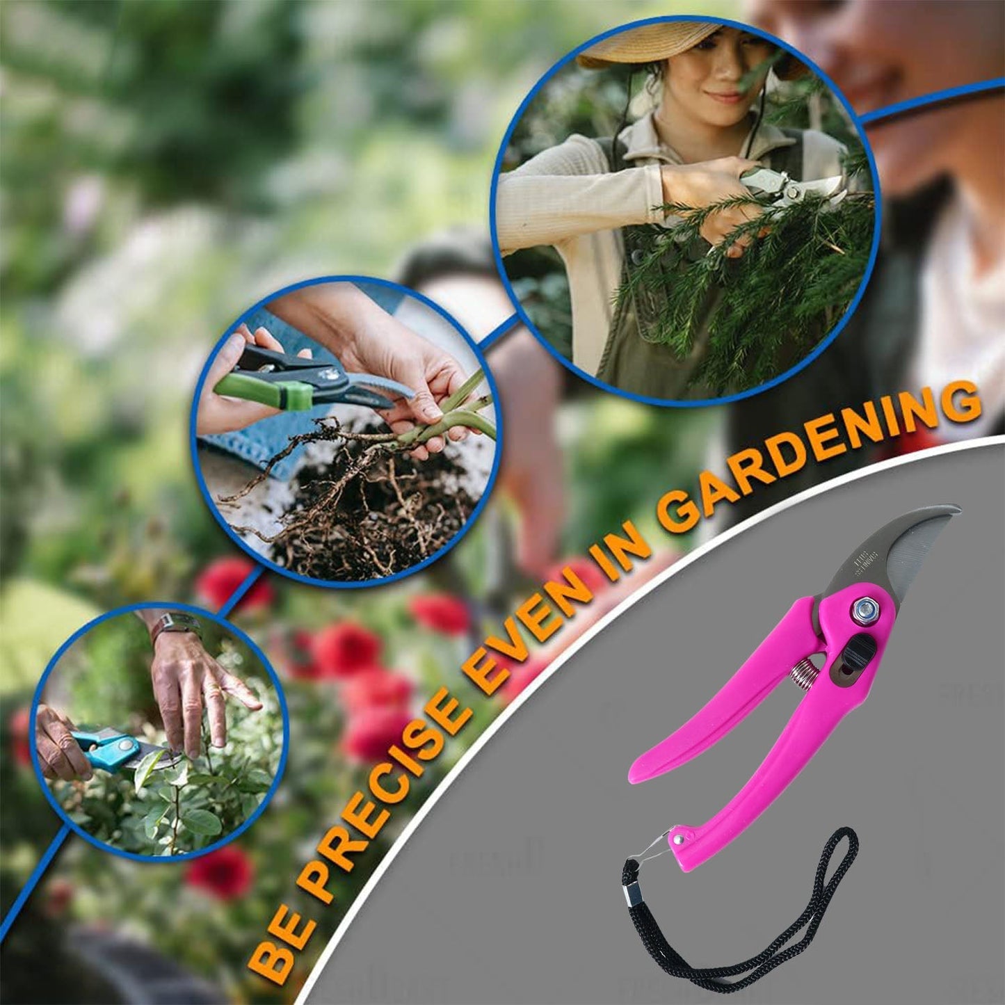 Flower Cutter Garden Scissors Stainless Steel Pruner