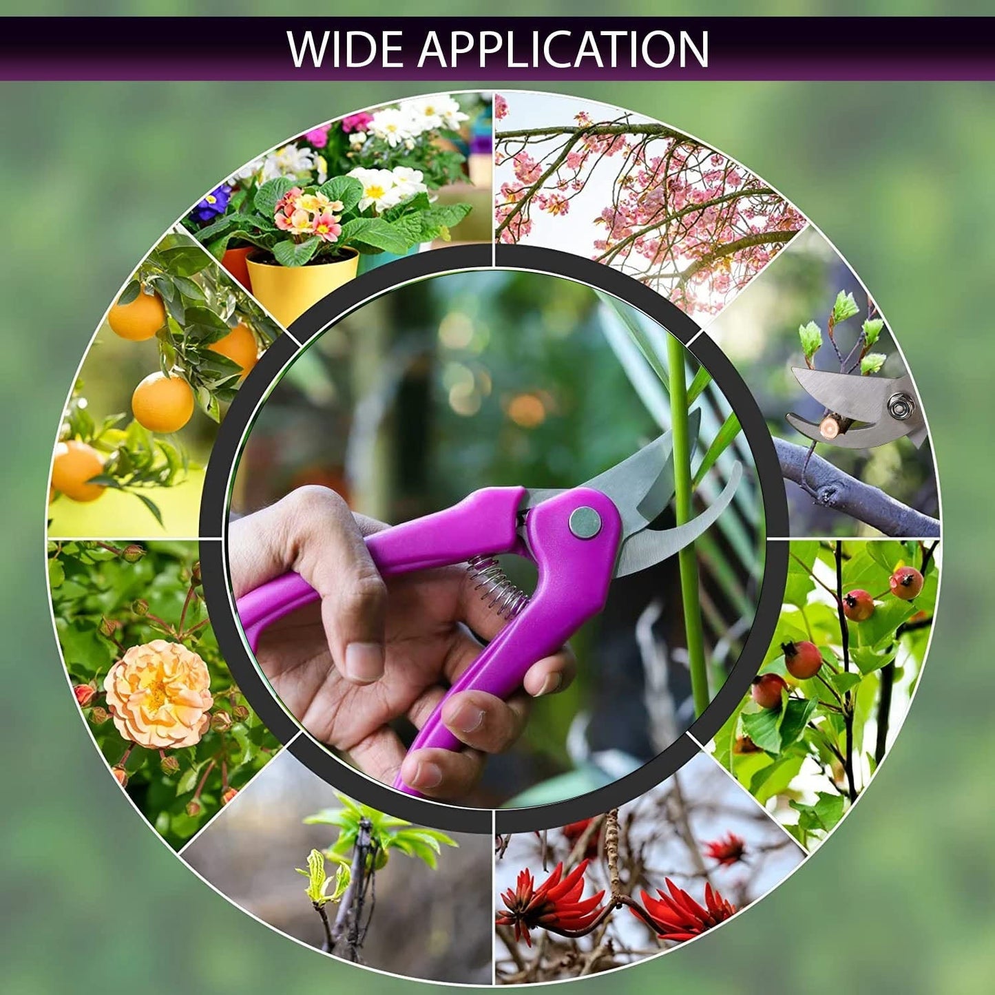 Flower Cutter Garden Scissors Stainless Steel Pruner