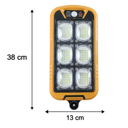 Remote controlled solar light for outdoor walls and paths
