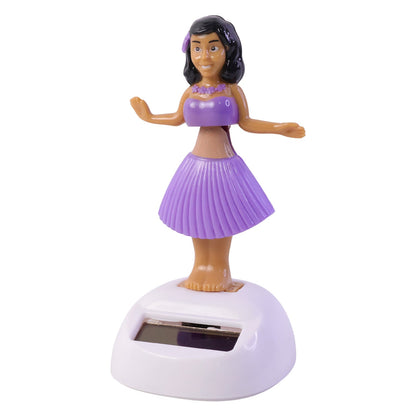 Swinging solar powered doll toy for car, home and office decor