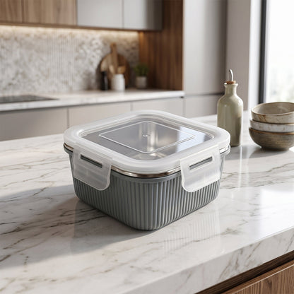 Square Stainless Steel Food Storage Container 400ml