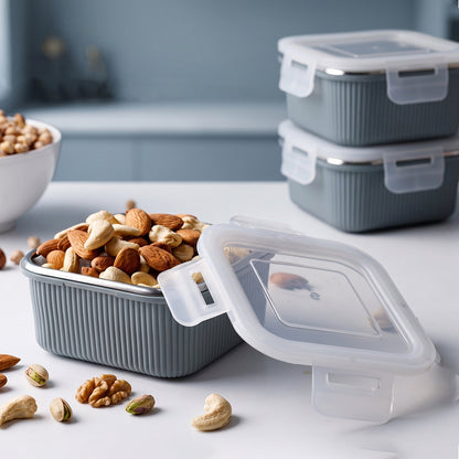 Square Stainless Steel Food Storage Container 400ml