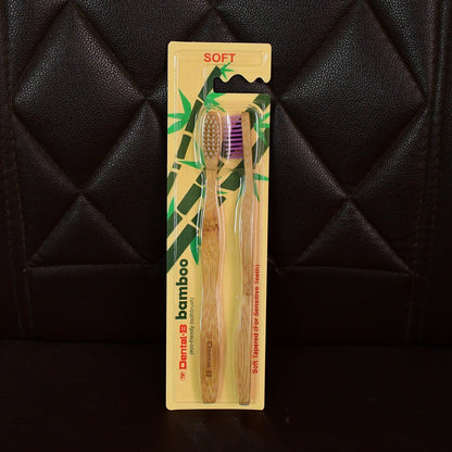 Women Bamboo Toothbrush Set Soft Bristles Eco Friendly