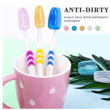 Protective toothbrush caps to keep brush heads clean and dust free