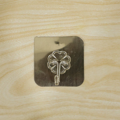Reliable plastic wall hook with strong adhesive backing
