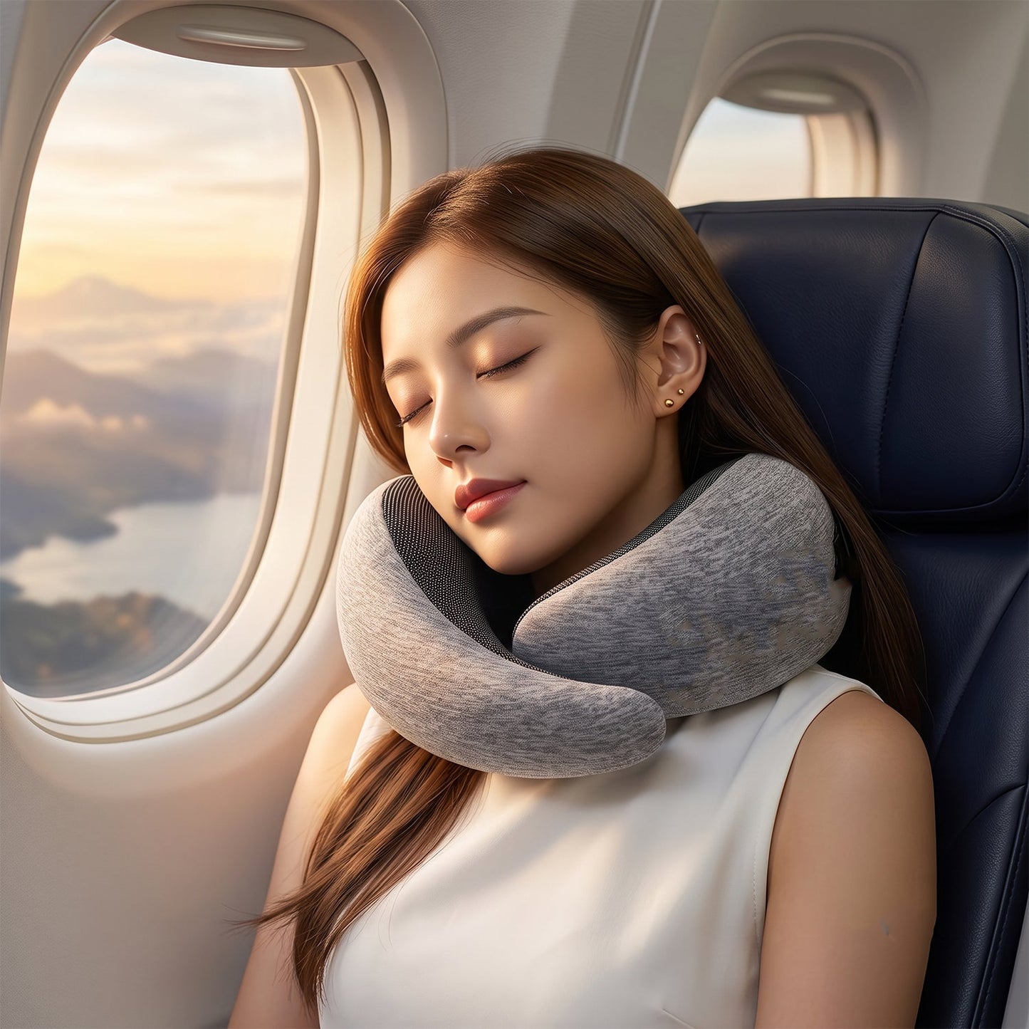 Portable soft neck pillow for long journeys and office rest