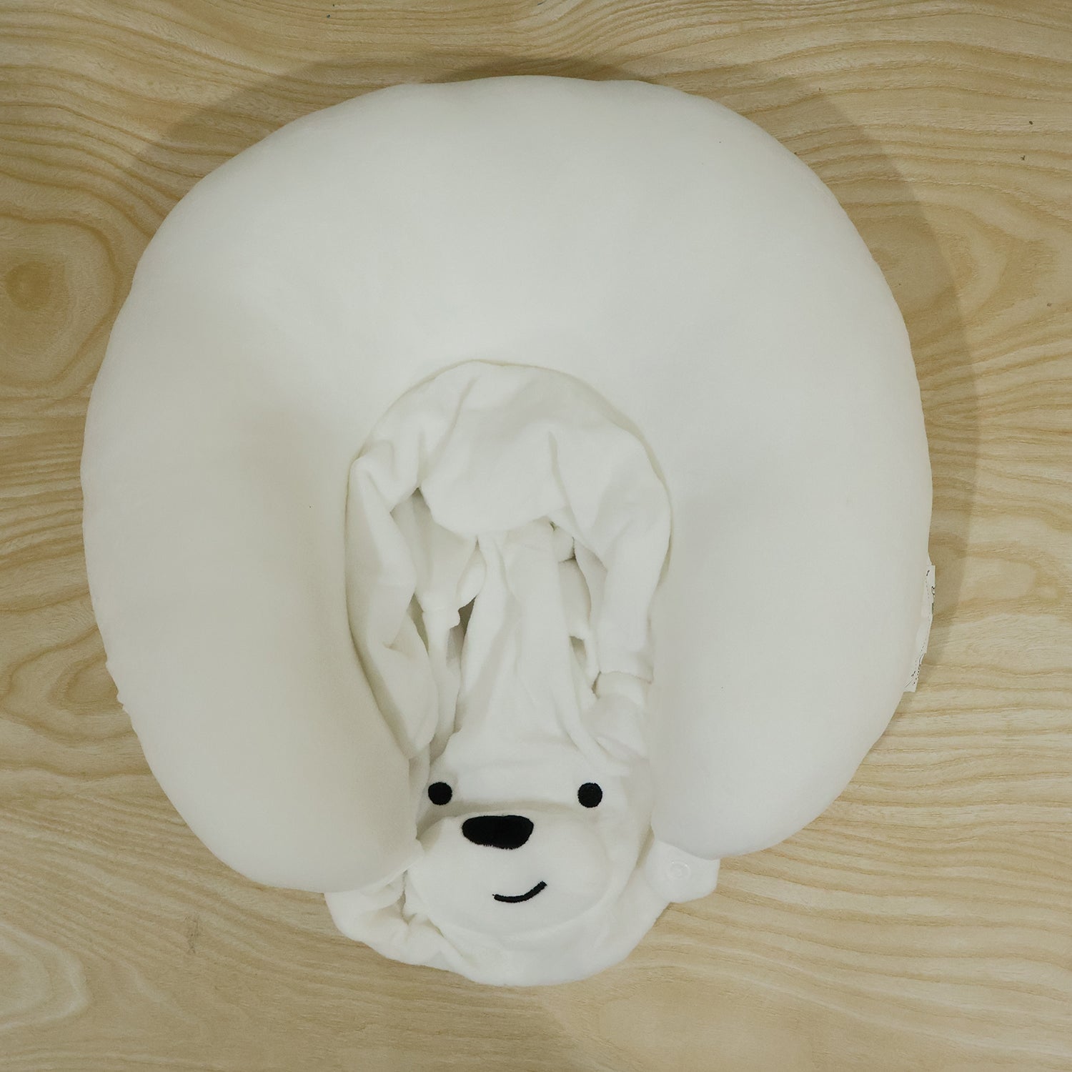 White bear neck pillow 1 pc