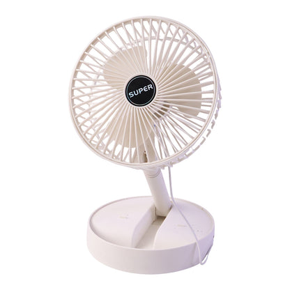 Collapsible USB fan that folds flat for travel