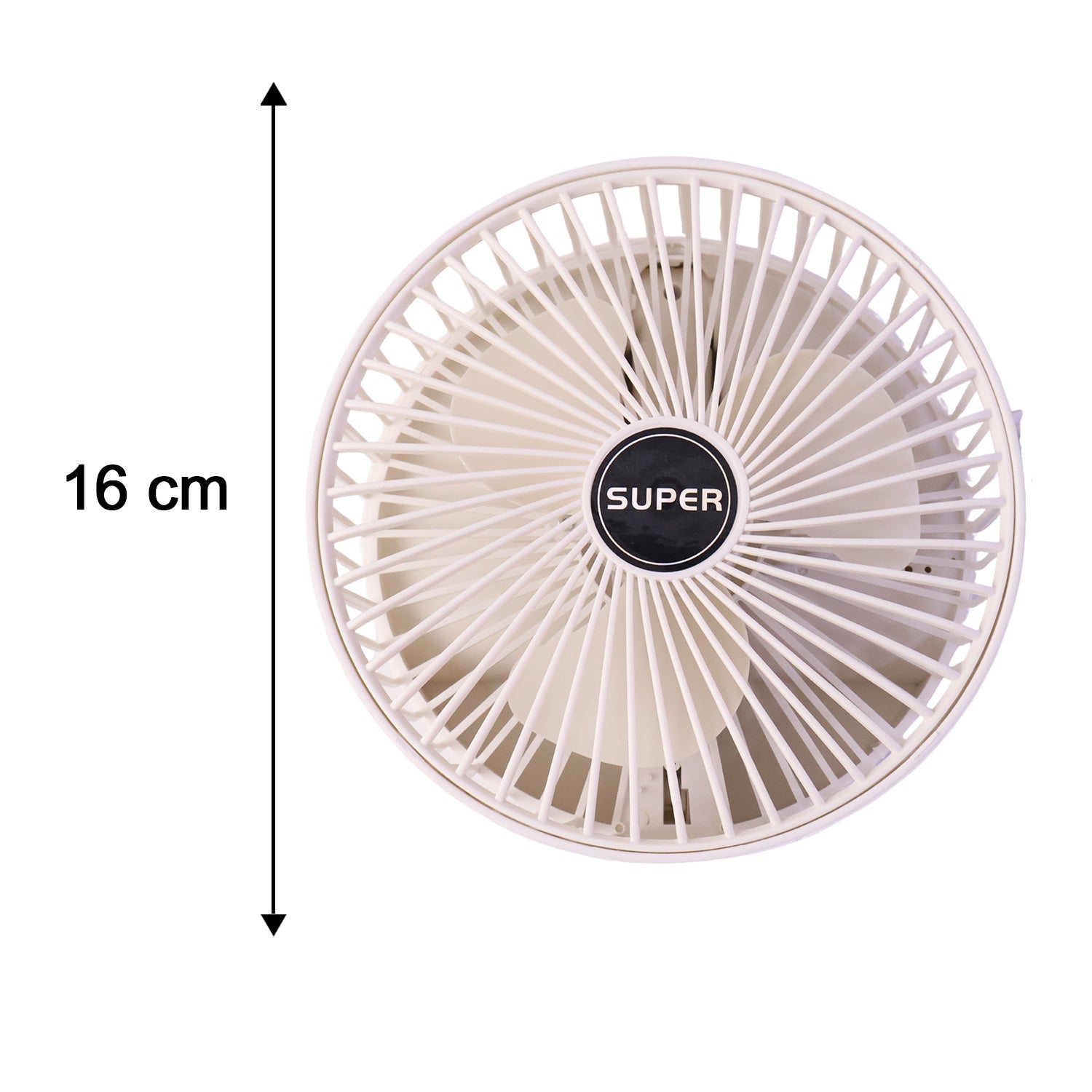 Compact foldable fan for bedside, desk and outings