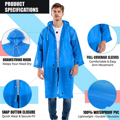 Rain coat size details