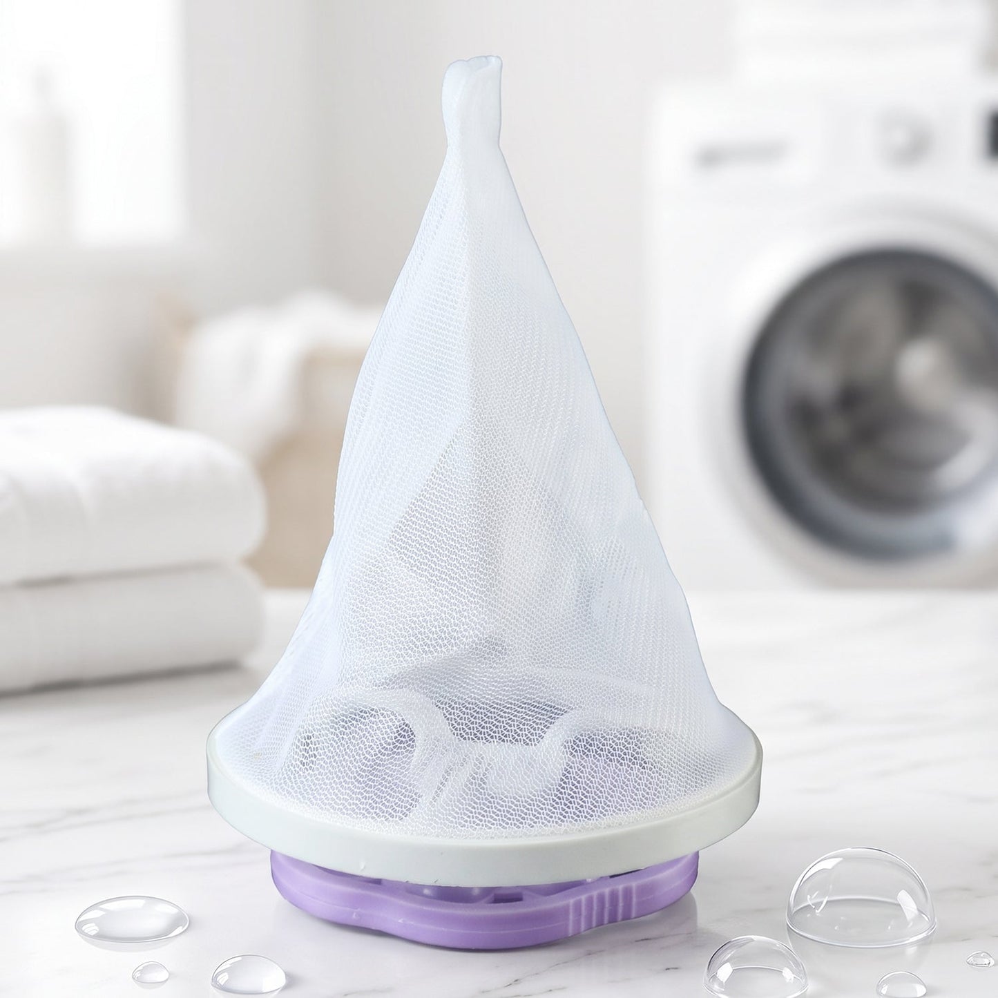 Hair catcher washing machine use