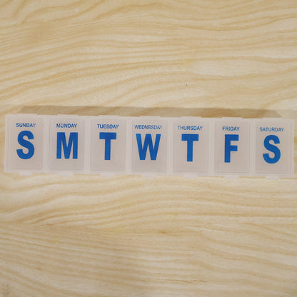 7 Day Weekly Plastic Pill Box Organizer