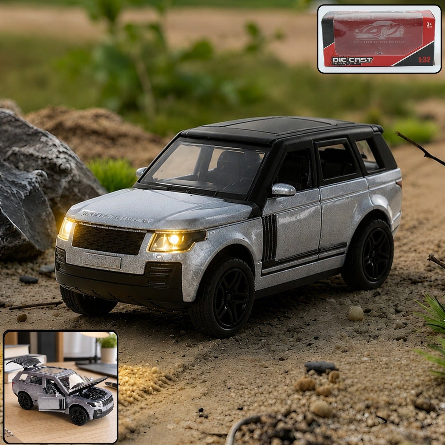 Metal Pull Back Car Toy Die Cast SUV Model