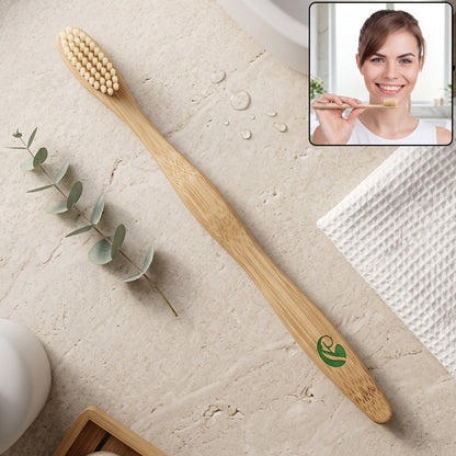 Biodegradable Bamboo Toothbrush Natural Soft Bristles