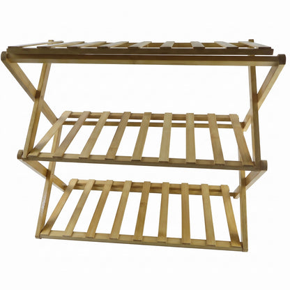 Bamboo rack folding view