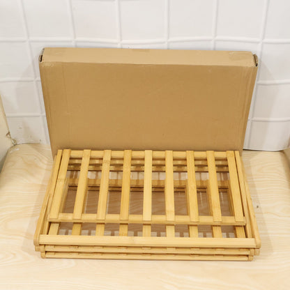 Bamboo shoe rack 1 set